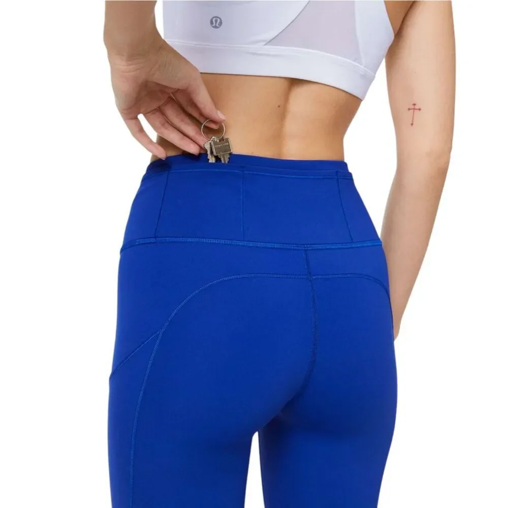 Lululemon Fast & Free Tight *Non-Reflective 25" *Jet Stream - Picture 11 of 11